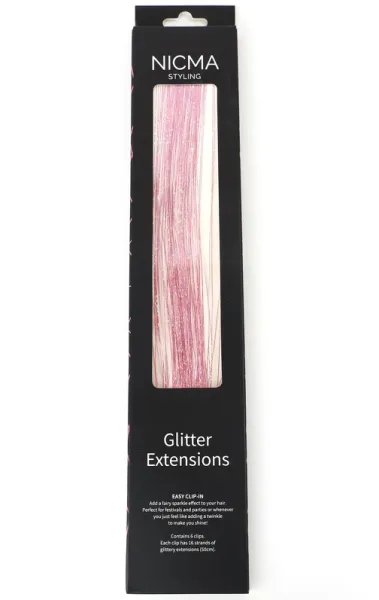 NICMA Styling Glitter Extensions - Rosa